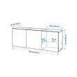 BESTÅ wall-mounted cabinet combination