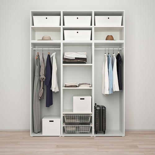 PLATSA wardrobe w 6 doors