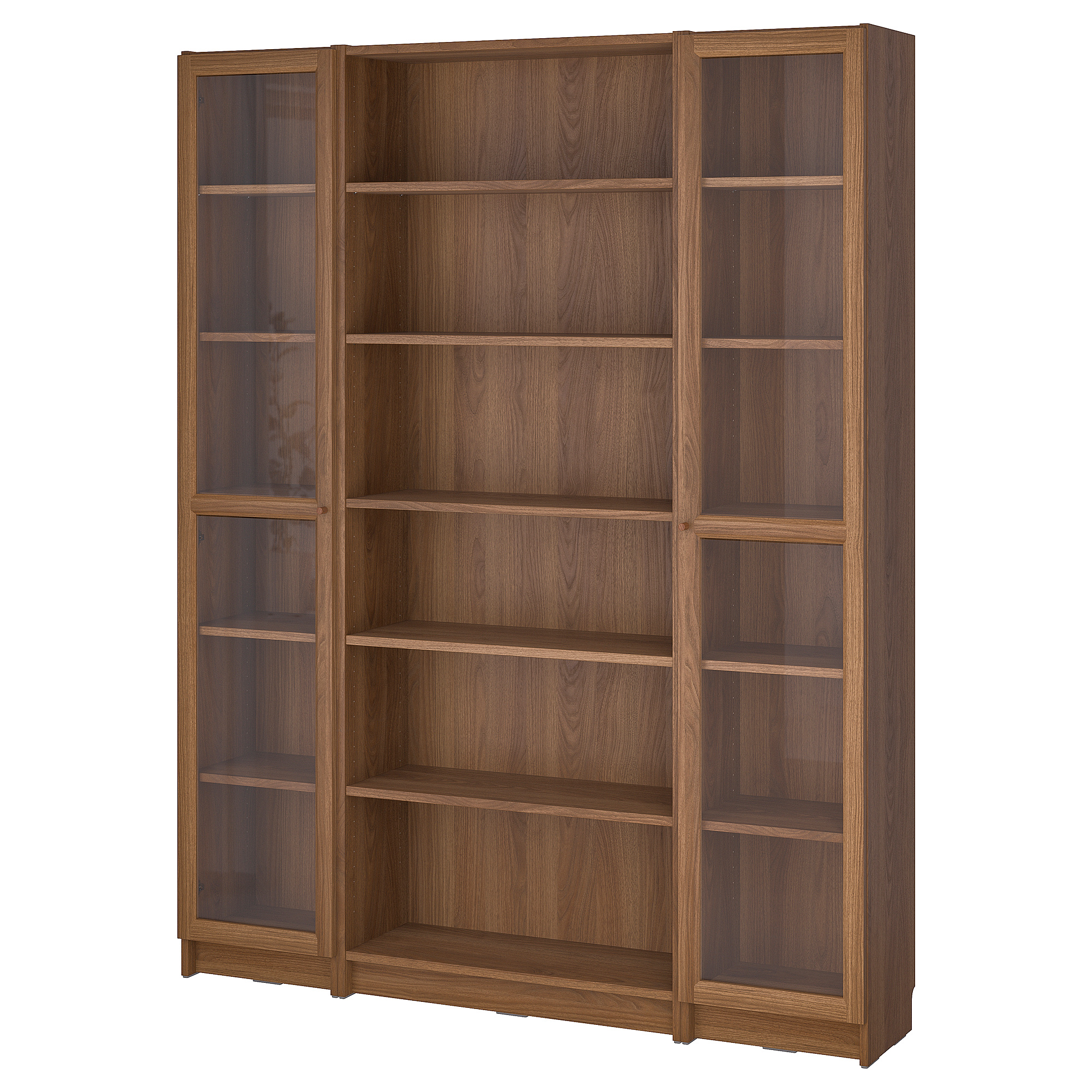 BILLY/OXBERG bookcase combination w glass doors