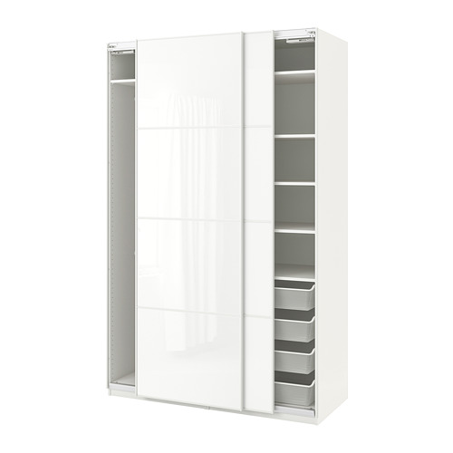 PAX - 衣櫃/衣櫥, 白色/Färvik 白色玻璃 | IKEA 線上購物 - PE702156_S4