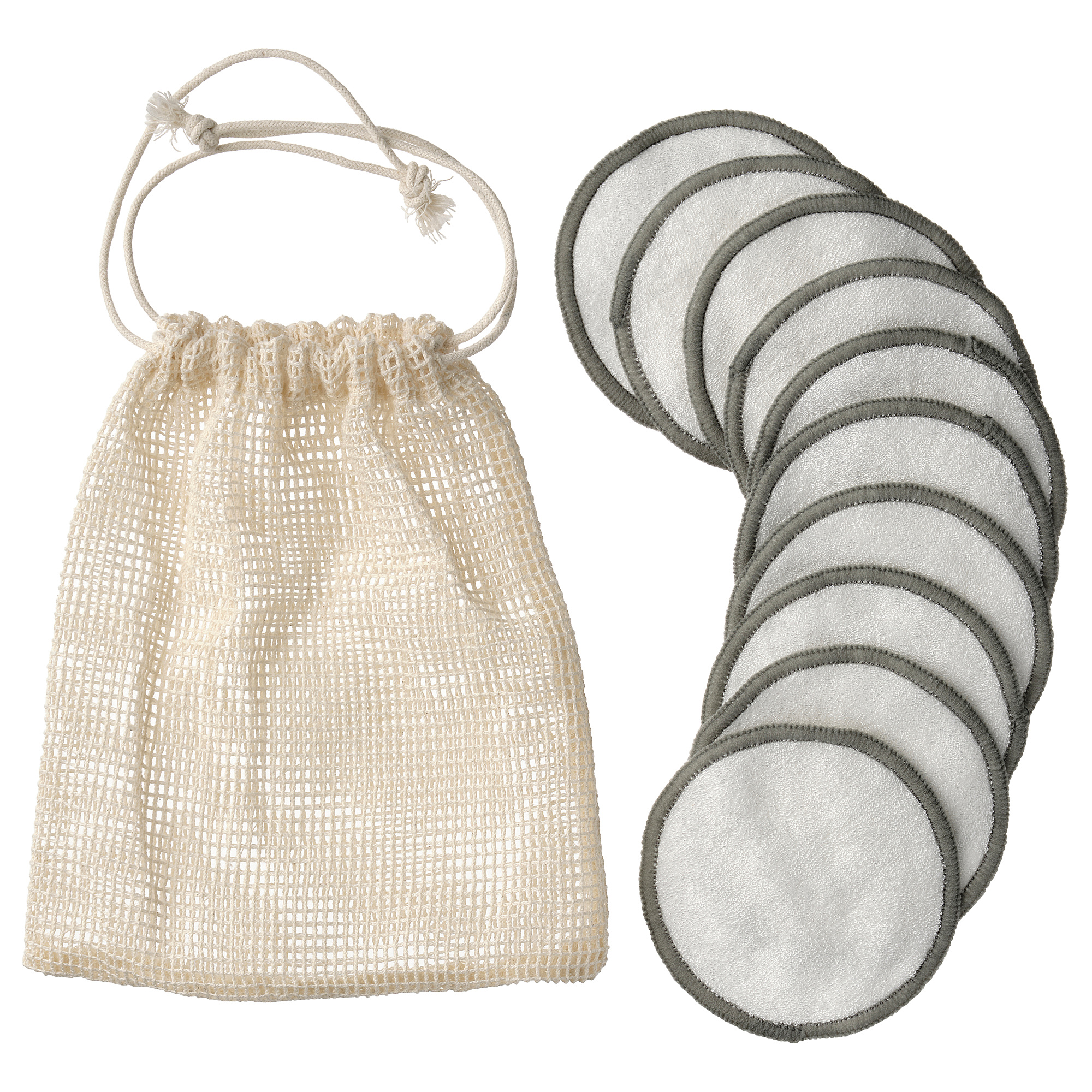 ÅKERRÄTTIKA reusable cleansing pads with bag