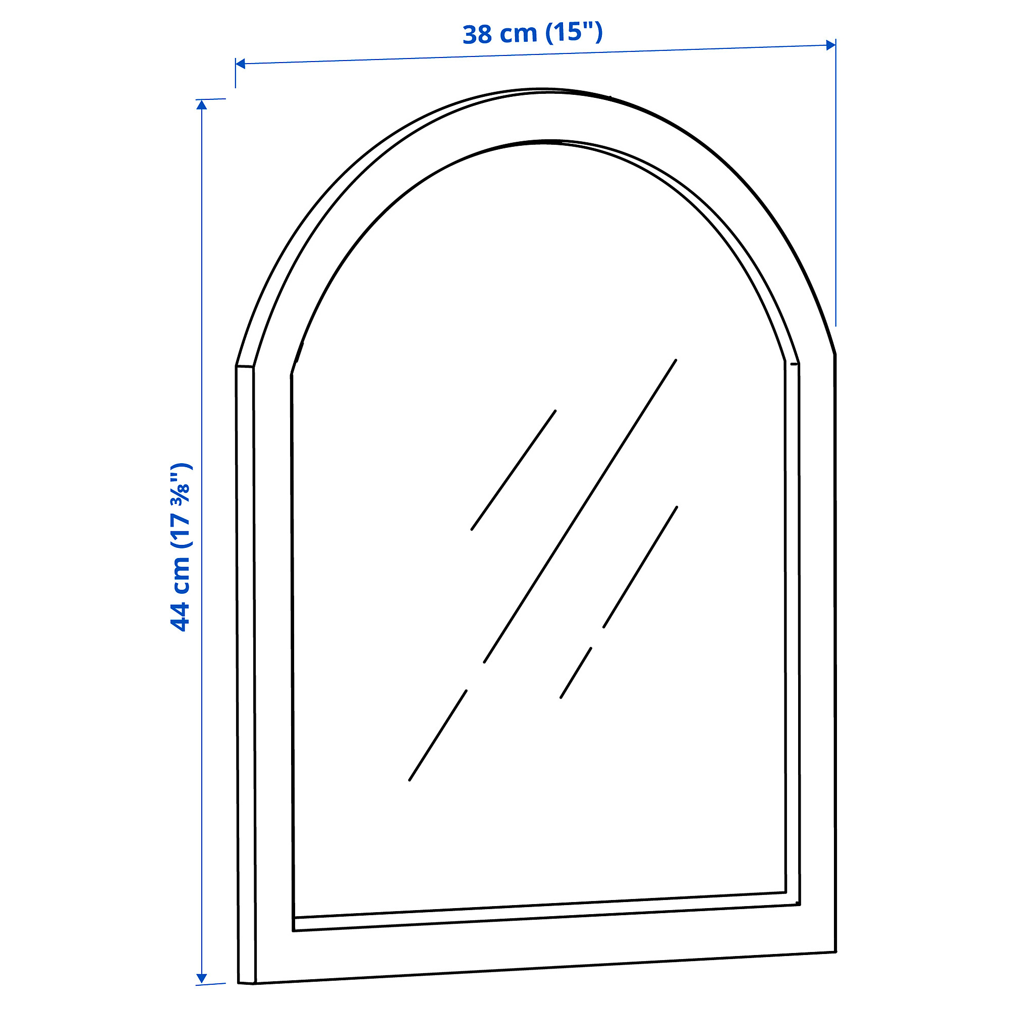 SMYGA mirror for desk/wall