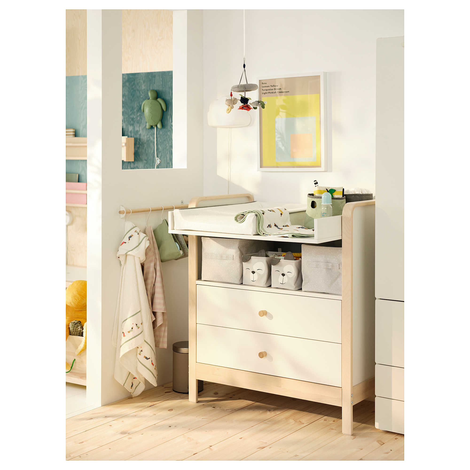 ÄLSKVÄRD changing table/chest of drawers