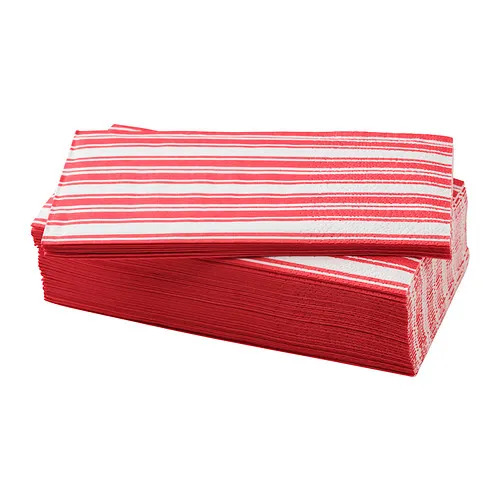 VINTERFINT - 餐巾紙, 條紋 紅色/白色, 38x38 公分 | IKEA 線上購物 - PE944205_S4