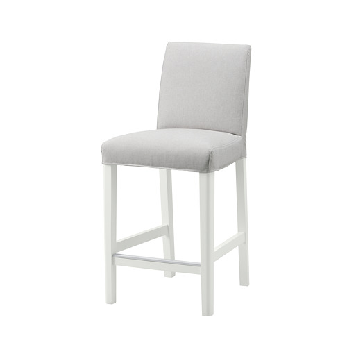 BERGMUND - 吧台椅附靠背, 白色/Orrsta 淺灰色, 62 公分 | IKEA 線上購物 - PE789233_S4