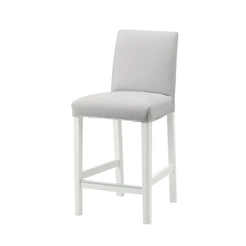 BERGMUND - bar stool with backrest, counter height white/Orrsta light grey, 62 cm | IKEA Taiwan Online - PE789233_S4