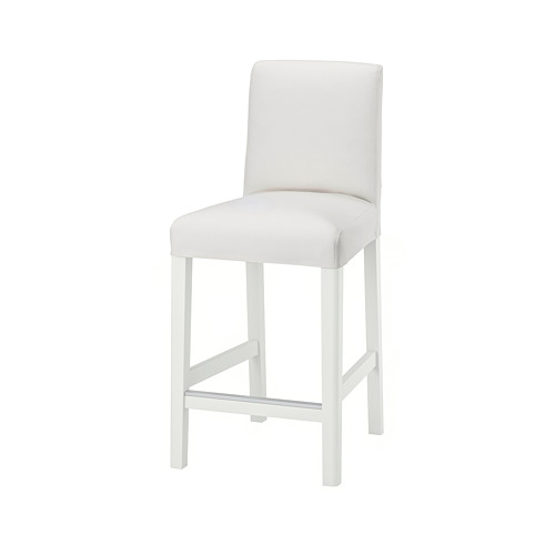 BERGMUND - 吧台椅附靠背, 白色/Inseros 白色, 62 公分 | IKEA 線上購物 - PE789245_S4
