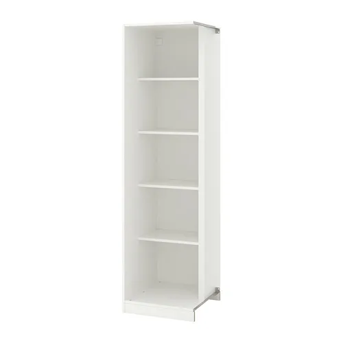 PAX - add-on corner unit with 4 shelves, white, 53x58x201 cm | IKEA Taiwan Online - PE692882_S4