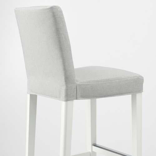 BERGMUND bar stool with backrest