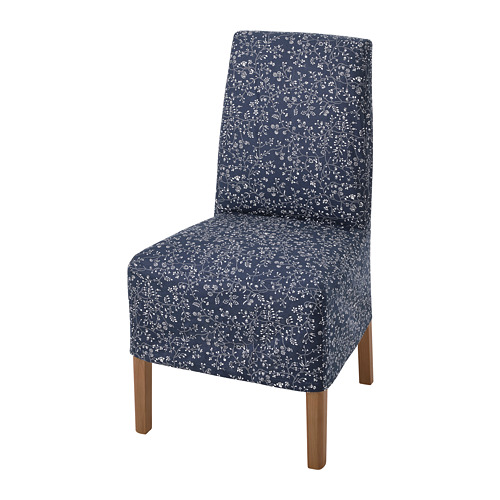 BERGMUND - chair w medium long cover, oak/Ryrane dark blue | IKEA Taiwan Online - PE789318_S4