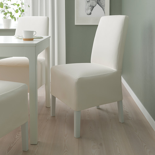 BERGMUND - chair w medium long cover, white/Inseros white | IKEA Taiwan Online - PE789336_S4