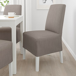 BERGMUND - 椅子附中長型椅套, 橡木紋/Inseros 白色 | IKEA 線上購物 - PE789329_S3