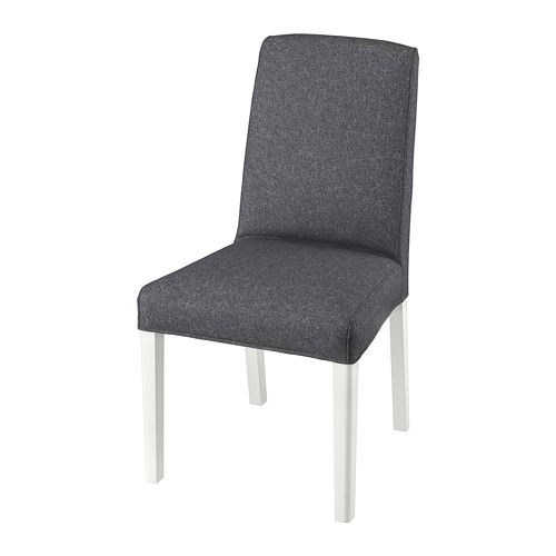 BERGMUND - chair, white/Gunnared medium grey | IKEA Taiwan Online - PE789415_S4