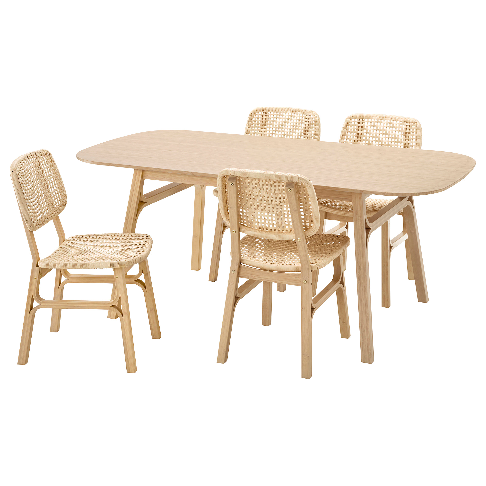 VOXLÖV/VOXLÖV 餐桌附4張餐椅