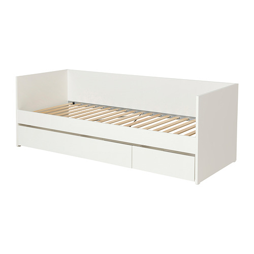 VIHALS - 坐臥兩用床框附床底收納盒, 白色, 80x200 公分 | IKEA 線上購物 - PE979884_S4