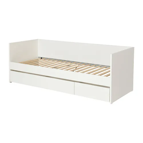 VIHALS - 坐臥兩用床框附床底收納盒, 白色, 80x200 公分 | IKEA 線上購物 - PE979884_S4