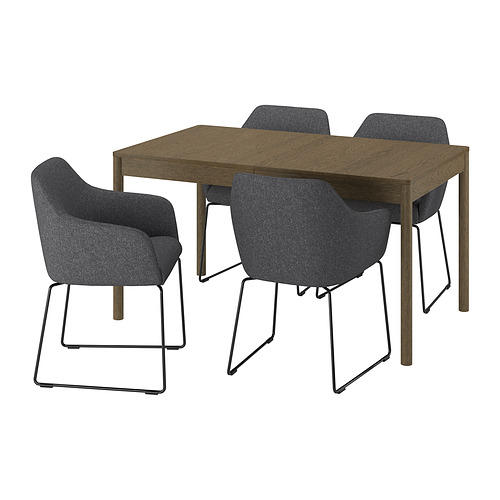 TONSTAD/TOSSBERG 餐桌附4張餐椅