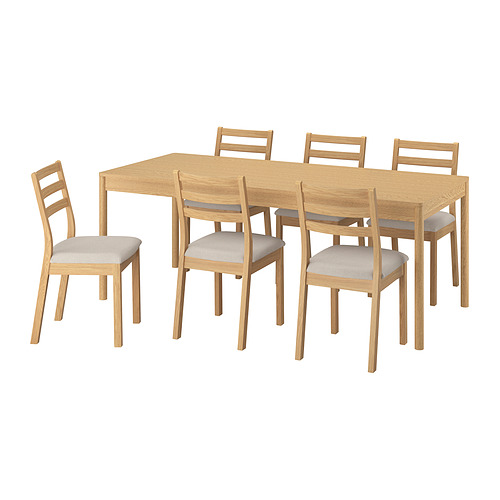 TONSTAD/TONSTAD table and 6 chairs