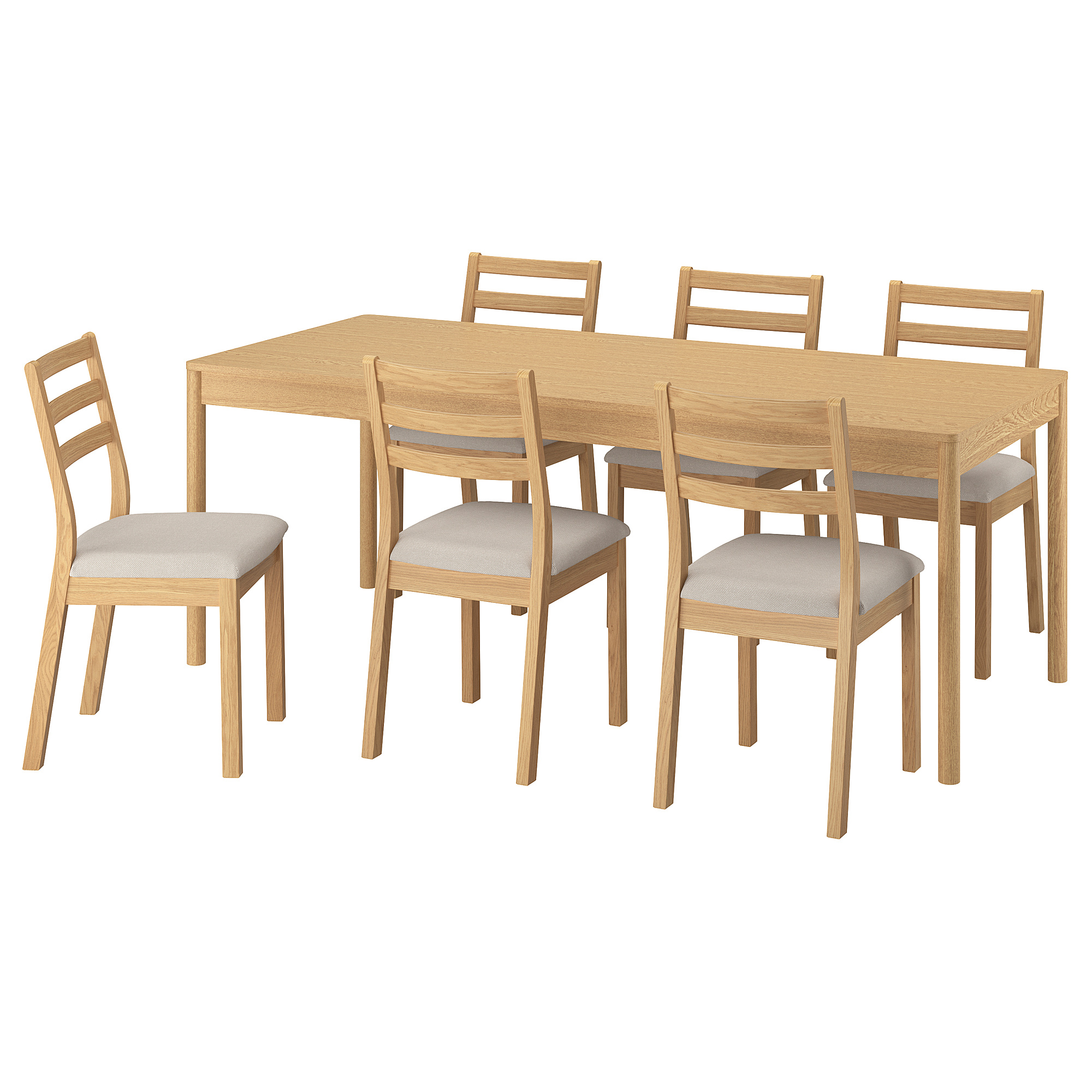 TONSTAD/TONSTAD table and 6 chairs