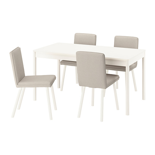 TONSTAD/TONSTAD - 餐桌附4張餐椅, 淺乳白色/Fridtuna淺米色 淺乳白色, 150x80 公分 | IKEA 線上購物 - PE979997_S4