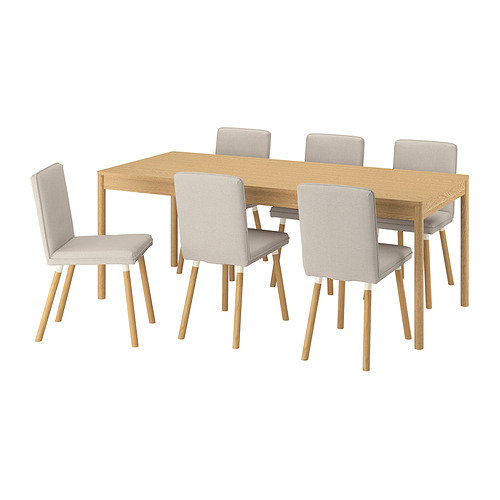TONSTAD/TONSTAD 餐桌附6張餐椅