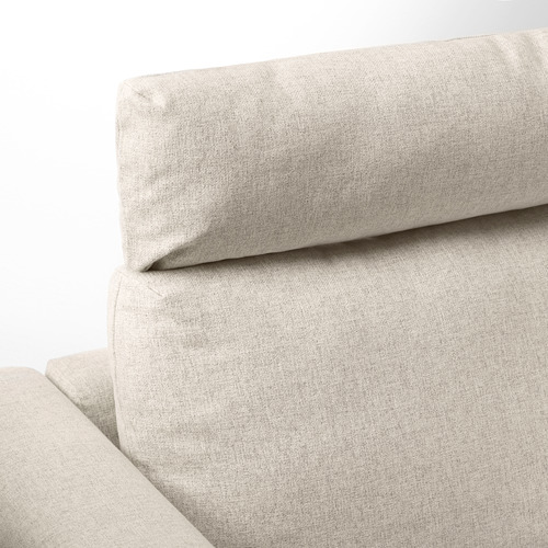 VIMLE - 3-seat sofa, with headrest/Gunnared beige | IKEA Taiwan Online - PE675148_S4