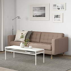 LANDSKRONA - 3-seat sofa, Grann/Bomstad golden-brown/metal | IKEA Taiwan Online - 09270304_S3