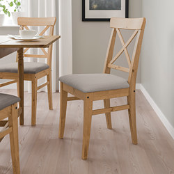 INGOLF - 餐椅, 白色/Hallarp 米色 | IKEA 線上購物 - PE789566_S3