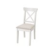 INGOLF - 餐椅, 白色/Hallarp 米色 | IKEA 線上購物 - PE789566_S2 