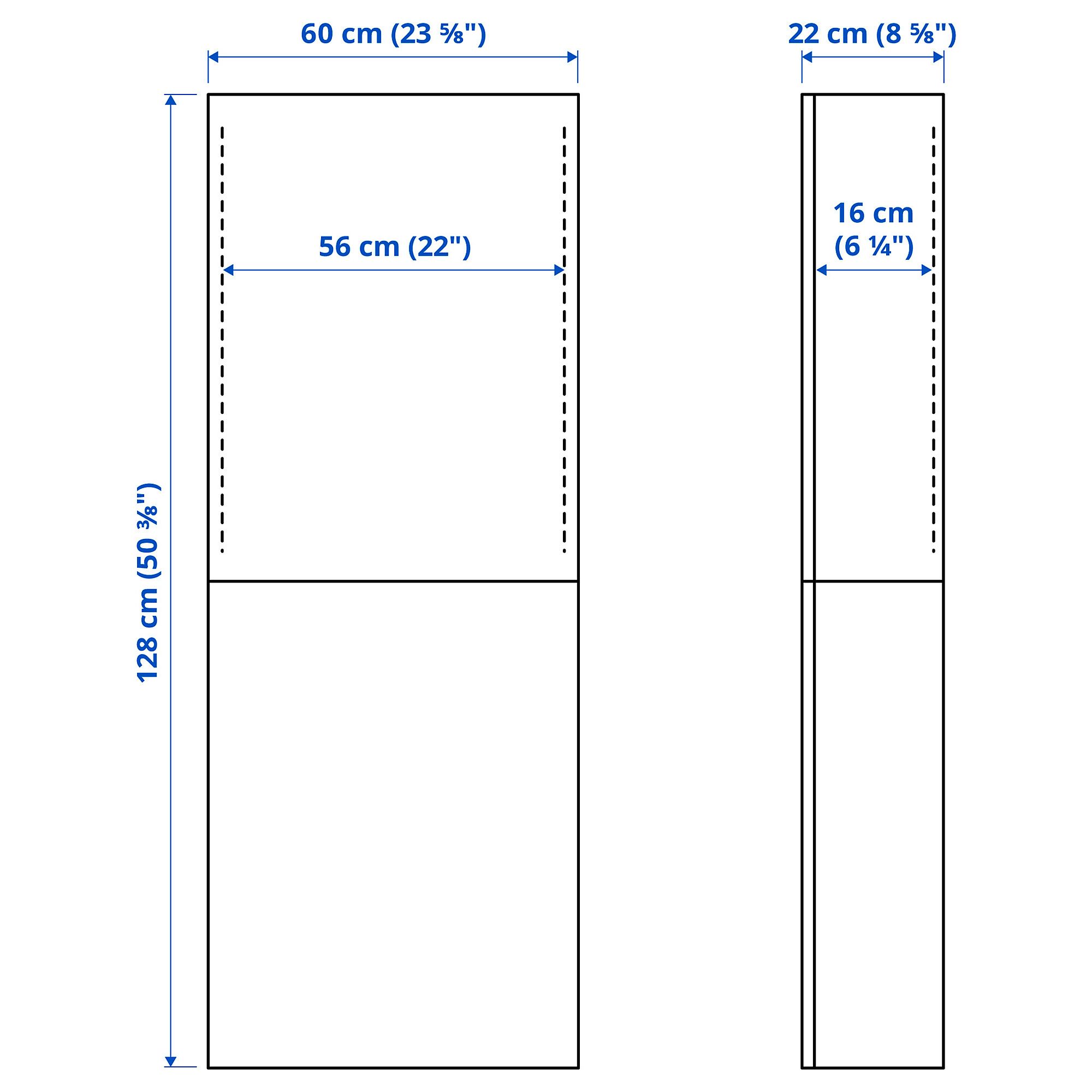 BESTÅ wall cabinet with 2 doors