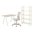 TROTTEN/FLINTAN/EKENABBEN desk and storage combination