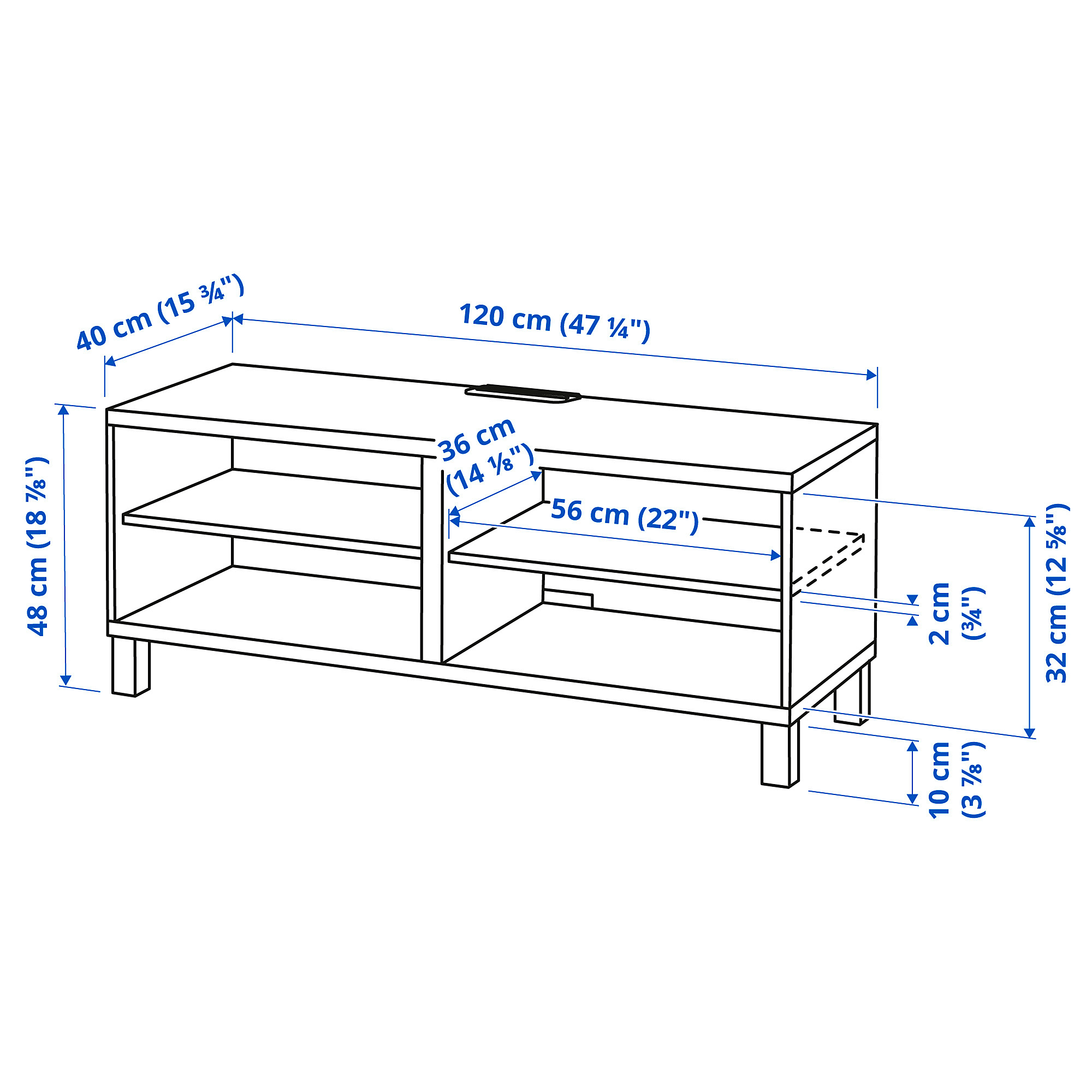 BESTÅ TV bench