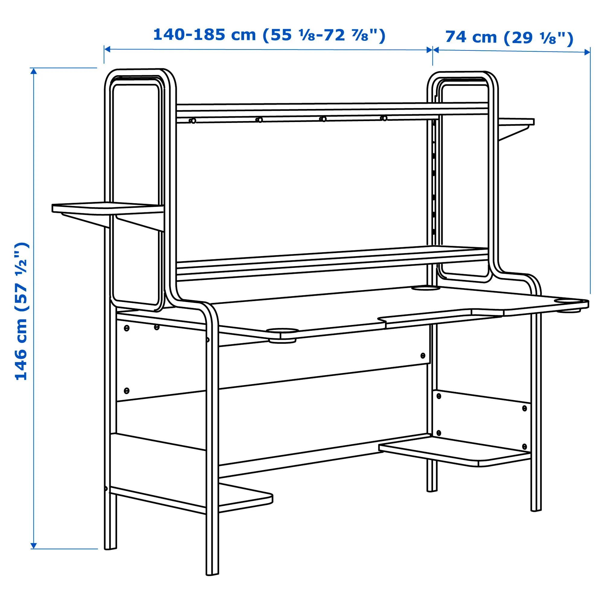 FREDDE gaming desk