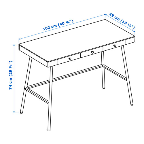LILLÅSEN - 書桌/工作桌, 竹 | IKEA 線上購物 - PE645224_S4