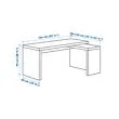 MALM L型書桌/工作桌