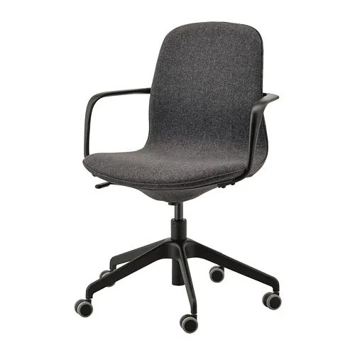 LÅNGFJÄLL - 會議椅, Gunnared 深灰色/黑色 | IKEA 線上購物 - PE735482_S4