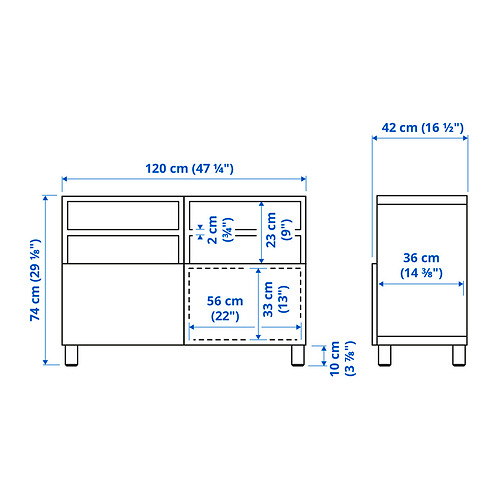 BESTÅ - TV bench with doors, white/Bergsviken/Stubbarp beige | IKEA Taiwan Online - PE834613_S4