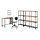 FJÄLLBO/KULLABERG/GULLHULT - desk and storage combination, and swivel chair black/pine | IKEA Taiwan Online - PE834611_S1