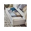 SONGESAND bed frame with 4 storage boxes
