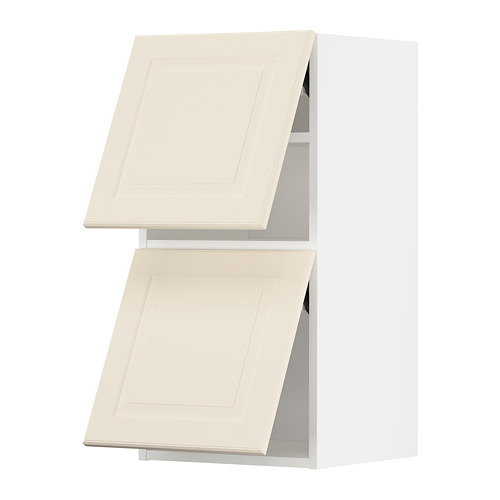 METOD - wall cabinet horizontal w 2 doors, white/Bodbyn off-white, 40x37x80 cm | IKEA Taiwan Online - PE789624_S4
