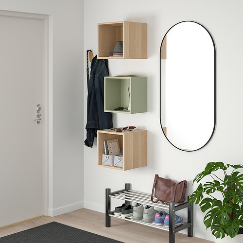 EKET - 上牆式收納櫃組合, 淺綠色/染白橡木紋 | IKEA 線上購物 - PE834660_S4