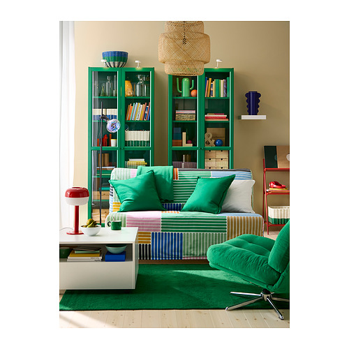 BILLY bookcase with glass-doors