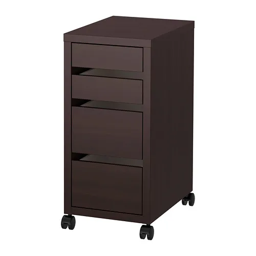 MICKE - 附輪腳抽屜櫃, 黑棕色, 35x75 公分 | IKEA 線上購物 - PE693185_S4