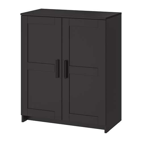 BRIMNES - 附門收納櫃, 黑色, 78x95 公分 | IKEA 線上購物 - PE693188_S4
