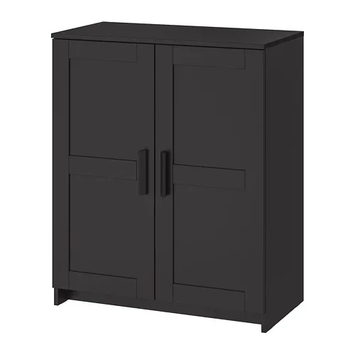 BRIMNES - 附門收納櫃, 黑色, 78x95 公分 | IKEA 線上購物 - PE693188_S4