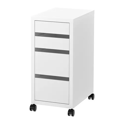 MICKE - 附輪腳抽屜櫃, 白色, 35x75 公分 | IKEA 線上購物 - PE693172_S4