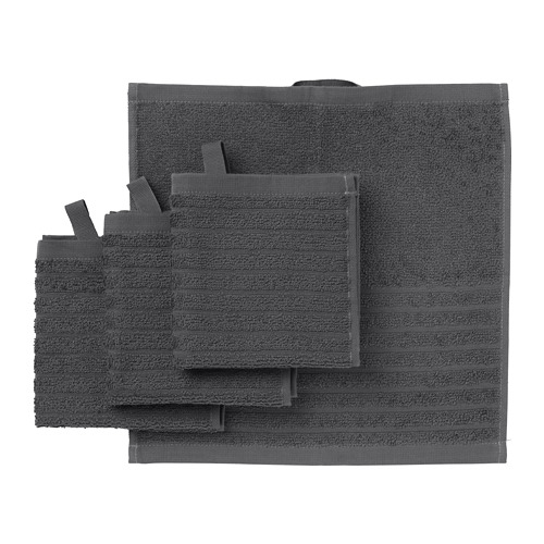 VÅGSJÖN - 毛巾, 深灰色 | IKEA 線上購物 - PE693202_S4