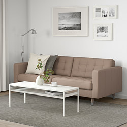 LANDSKRONA - three-seat sofa, Grann/Bomstad black/metal | IKEA Taiwan Online - 79031701_S3