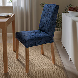 BERGMUND - chair, black/Rommele dark blue/white | IKEA Taiwan Online - PE789362_S3