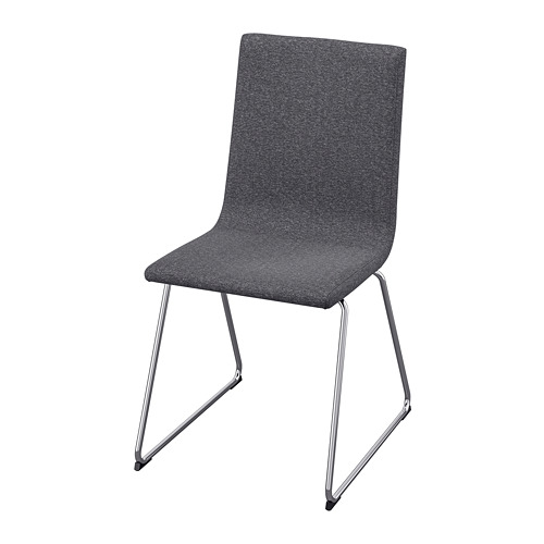 VOLFGANG - chair, chrome-plated/Gunnared medium grey | IKEA Taiwan Online - PE735615_S4
